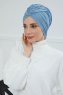 Amy - Sky Blue Baumwolle Turban