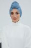 Amy - Sky Blue Baumwolle Turban