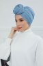 Amy - Sky Blue Baumwolle Turban