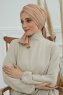 Amy - Sand Baumwolle Turban