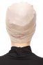 Stella - Taupe Baumwolle Turban
