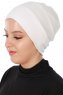 Stella - Weiß Baumwolle Turban