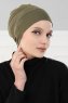 Stella - Khaki Baumwolle Turban