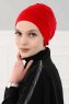 Stella - Rot Baumwolle Turban