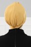 Elsa - Senf & Schwarz Baumwolle Turban
