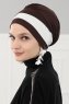 Elsa - Braun & Creme Baumwolle Turban