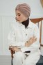 Laura - Taupe Baumwolle Turban