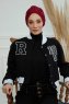 Laura - Bordeaux Baumwolle Turban
