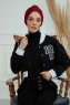 Laura - Bordeaux Baumwolle Turban