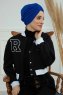Laura - Blau Baumwolle Turban