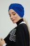 Laura - Blau Baumwolle Turban