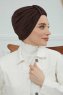 Laura - Braun Baumwolle Turban