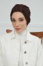 Laura - Braun Baumwolle Turban
