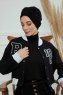 Laura - Schwarz Baumwolle Turban