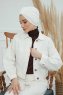 Laura - Creme Baumwolle Turban