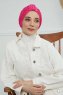 Laura - Fuchsie Baumwolle Turban
