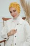 Laura - Senf Baumwolle Turban