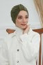 Laura - Khaki Baumwolle Turban