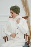 Laura - Khaki Baumwolle Turban