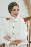 Laura - Khaki Baumwolle Turban