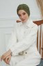 Laura - Khaki Baumwolle Turban