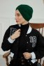 Laura - Dunkelgrün Baumwolle Turban