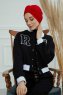 Laura - Rot Baumwolle Turban