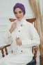 Laura - Violet Baumwolle Turban