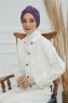 Laura - Violet Baumwolle Turban