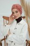Laura - Lachsfarbe Baumwolle Turban