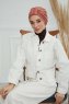 Laura - Lachsfarbe Baumwolle Turban