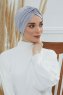 Astrid - Hellgrau Baumwolle Turban