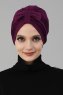 Agnes - Lila Baumwolle Turban - Ayse Turban