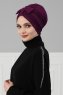 Agnes - Lila Baumwolle Turban - Ayse Turban