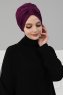 Agnes - Lila Baumwolle Turban - Ayse Turban