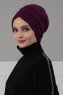 Wilma - Lila Baumwolle Turban - Ayse Turban