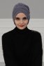 Wilma - Grau Baumwolle Turban - Ayse Turban