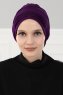 Linda - Lila Baumwolle Turban - Ayse Turban