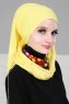 Rebecca - Gelb Baumwolle Turban - Ayse Turban