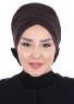 Elisabeth - Braun Baumwolle Turban