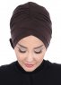 Elisabeth - Braun Baumwolle Turban