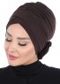 Elisabeth - Braun Baumwolle Turban