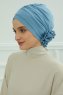 Elisabeth - Sky Blue Baumwolle Turban