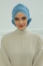 Elisabeth - Sky Blue Baumwolle Turban