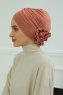 Elisabeth - Lachsfarbe Baumwolle Turban