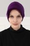 Sandra - Lila Baumwolle Turban - Ayse Turban