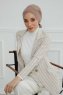 Ellie - Taupe Baumwolle Turban