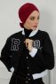 Ellie - Bordeaux Baumwolle Turban
