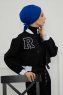 Ellie - Blau Baumwolle Turban