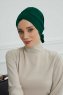 Ellie - Dunkelgrün Baumwolle Turban
